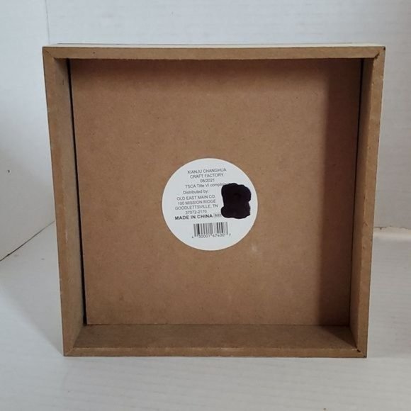 Home Sweet Home Sign Wall Decor Art Square Wood Frame Table Top - Picture 6 of 9